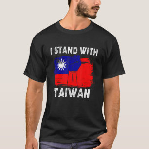 Ich stehe mit Taiwan Vintage Amerikanisch Taiwanes T-Shirt
