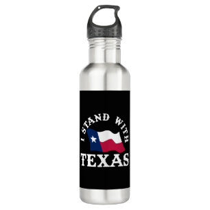 Ich stehe mit Texas Edelstahlflasche