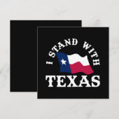 Ich stehe mit Texas Einladung (Vorne/Hinten)