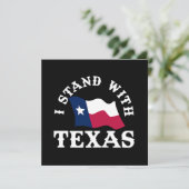Ich stehe mit Texas Einladung (Stehend Vorderseite)