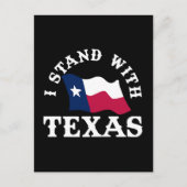 Ich stehe mit Texas Einladungspostkarte (Vorderseite)