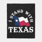 Ich stehe mit Texas Fleecedecke (Vorderseite)