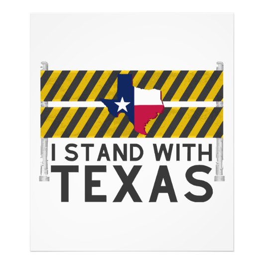 Ich stehe mit Texas Fotodruck (Vorne)