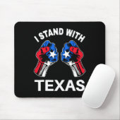 Ich stehe mit Texas Funny Texas Flag Texan Pride B Mousepad (Mit Mouse)