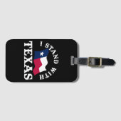 Ich stehe mit Texas Gepäckanhänger (Vorderseite (Horizontal))