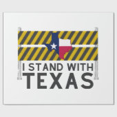 Ich stehe mit Texas Geschenkpapier (Flach)