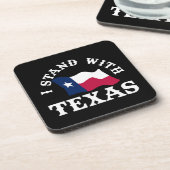 Ich stehe mit Texas Getränkeuntersetzer (Linke Seite)
