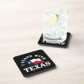 Ich stehe mit Texas Getränkeuntersetzer (Rechte Seite)