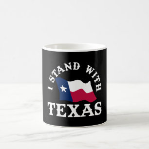 Ich stehe mit Texas Kaffeetasse