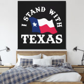 Ich stehe mit Texas Leinwanddruck (Insitu (Schlafzimmer))
