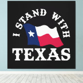Ich stehe mit Texas Leinwanddruck (Insitu (Holzboden))