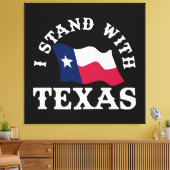Ich stehe mit Texas Leinwanddruck (Insitu (Wohnzimmer))