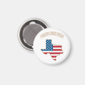 Ich stehe mit Texas Magnet (Vorderseite/Rückseite)