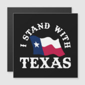 Ich stehe mit Texas Magnetkarte (Vorne/Hinten)