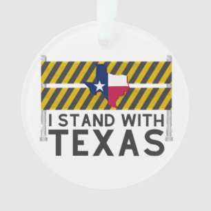 Ich stehe mit Texas Ornament