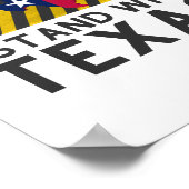 Ich stehe mit Texas Poster (Ecke)