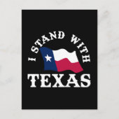 Ich stehe mit Texas Postkarte (Vorderseite)