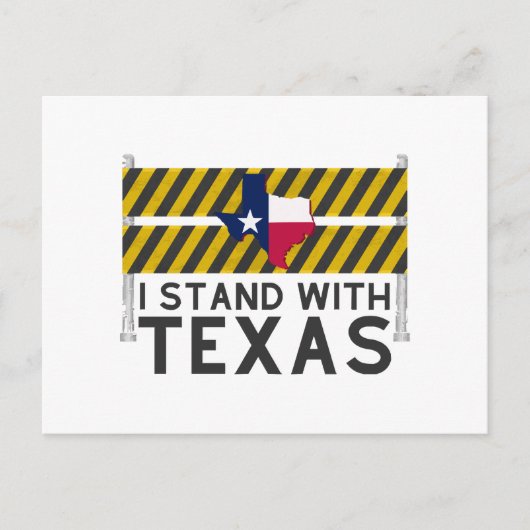 Ich stehe mit Texas Postkarte (Vorderseite)