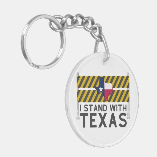 Ich stehe mit Texas Schlüsselanhänger (Vorderseite links)