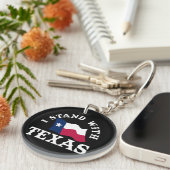 Ich stehe mit Texas Schlüsselanhänger (Vorderseite rechts)