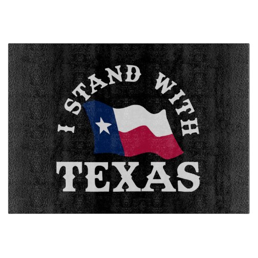 Ich stehe mit Texas Schneidebrett (Vorderseite)