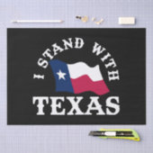 Ich stehe mit Texas Seidenpapier (Handwerk)