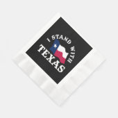 Ich stehe mit Texas Serviette (Ecke)