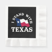 Ich stehe mit Texas Serviette (Vorderseite)