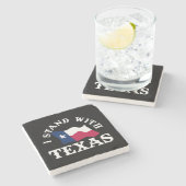 Ich stehe mit Texas Steinuntersetzer (Seitenansicht)