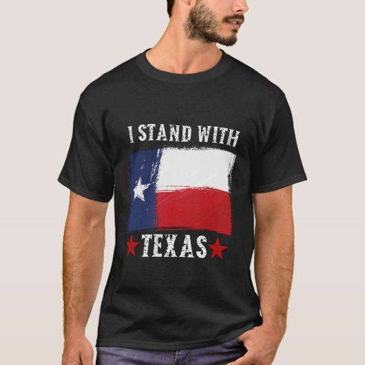 Ich stehe mit Texas T-Shirt (Vorderseite)