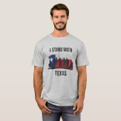 Ich stehe mit Texas #texit T-Shirt (Vorne ganz)