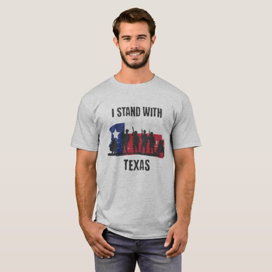 Ich stehe mit Texas #texit T-Shirt (Vorne ganz)