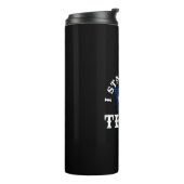 Ich stehe mit Texas Thermosbecher (Nach links gedreht)