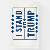 Ich stehe mit Trump 2024 Banner (Vertikal)