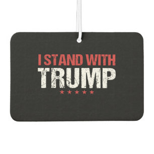 Ich stehe mit Trump Autolufterfrischer