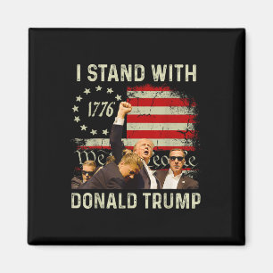 Ich stehe mit Trump Funny Trump 2024 Magnet