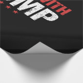 Ich stehe mit Trump Geschenkpapier (Ecke)