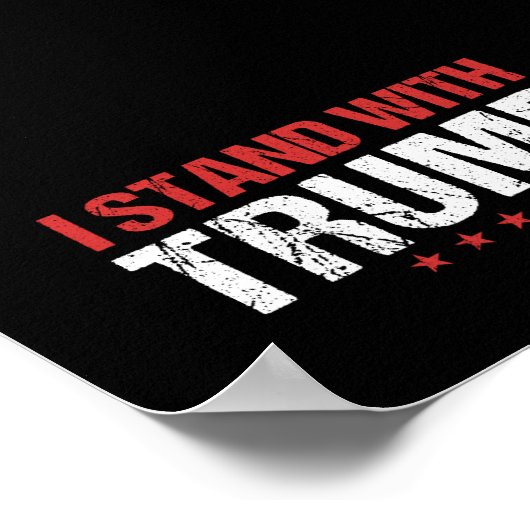Ich stehe mit Trump Poster (Ecke)