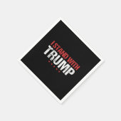 Ich stehe mit Trump Serviette (Ecke)