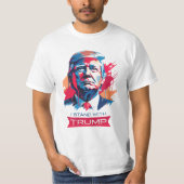 Ich stehe mit Trump T-Shirt (Vorderseite)