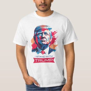 Ich stehe mit Trump T-Shirt