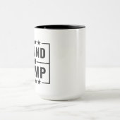 Ich stehe mit Trump Zitat Patriotic Tasse (Zentrum)