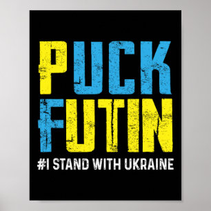 Ich stehe mit Ukaine, stoppt Putin Ukraine Ukraini Poster