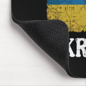 Ich stehe mit Ukraine bedrängte Flagge Unterstützu Mousepad (Ecke)