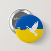Ich stehe mit Ukraine Button!!! Freie Ukraine-Tast Button (Vorne & Hinten)