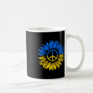 Ich stehe mit Ukraine Frieden Sonnenblume Ukraine Kaffeetasse