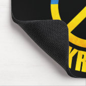 Ich stehe mit Ukraine Friedenssymbol Mousepad (Ecke)