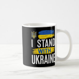 Ich stehe mit Ukraine patriotische ukrainische Fla Kaffeetasse