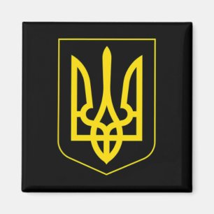 Ich stehe mit Ukraine-Shirt Ukraine-Flagge retten Magnet