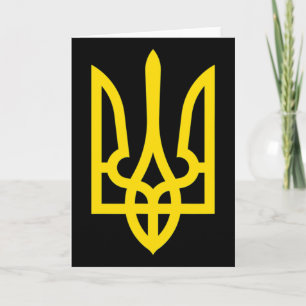 Ich stehe mit Ukraine-Shirt Ukraine-Flagge Unterst Karte